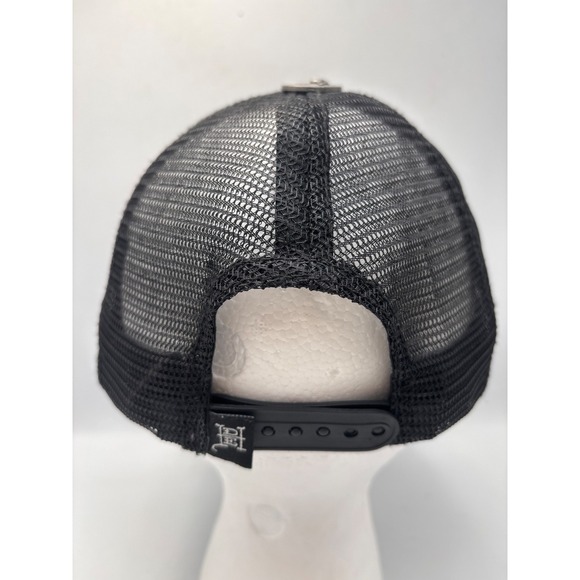 Ed Hardy Trucker Hat Embroidered Japan Dragon Black/Orange - Picture 5 of 12